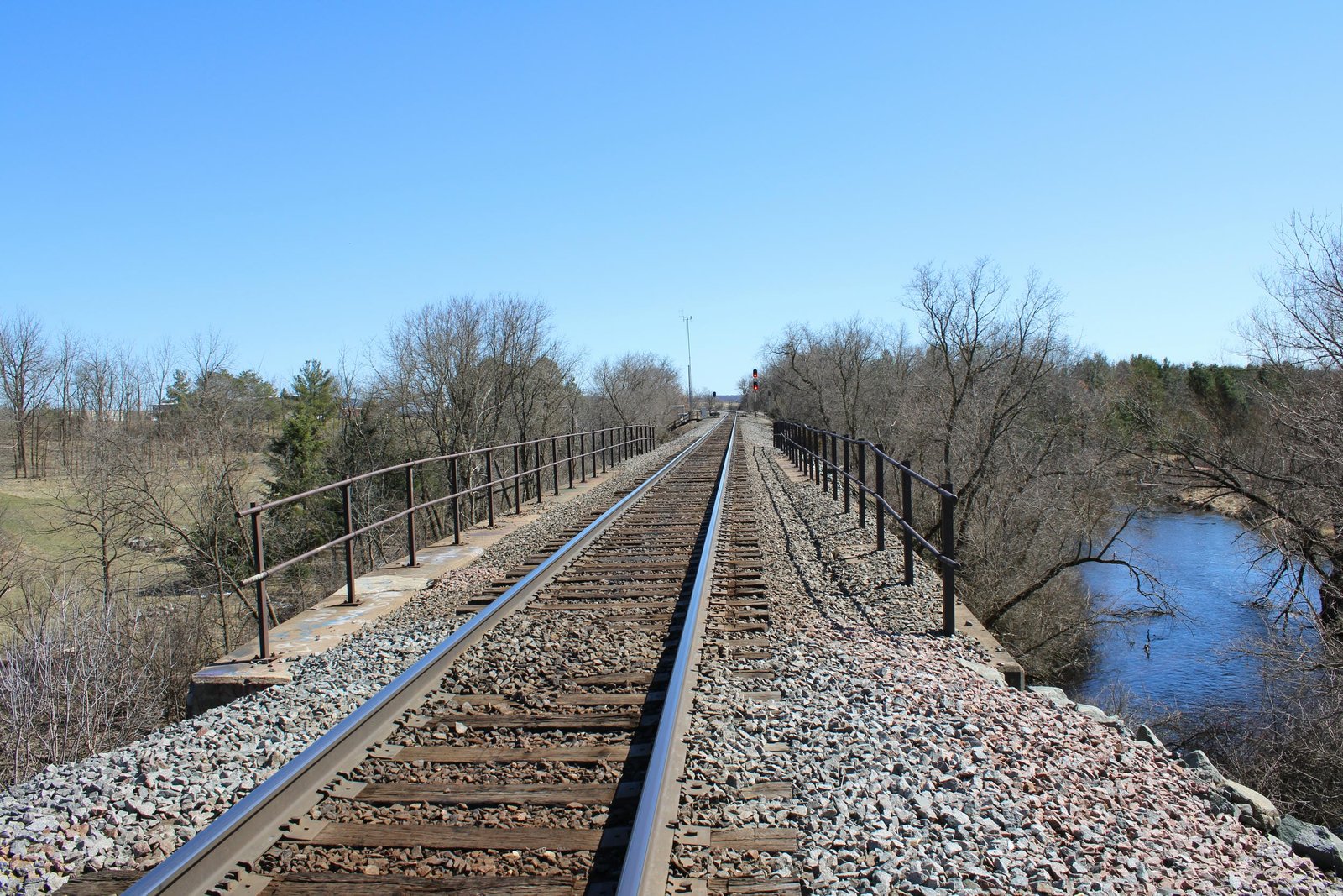 Looking east